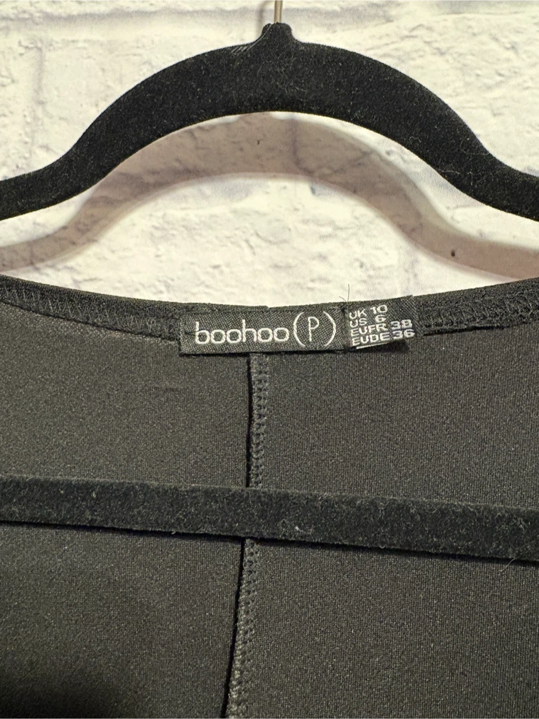 Boohoo Black Wrap Dress Size 6 Petite - photo 4