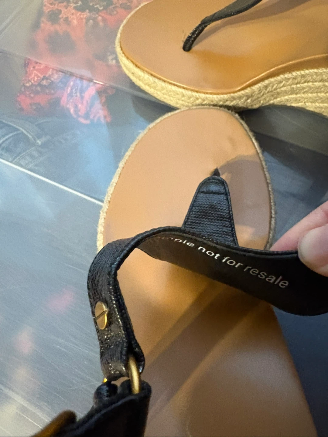 New Vionic Black Espadrille Wedge Sandals - photo 3
