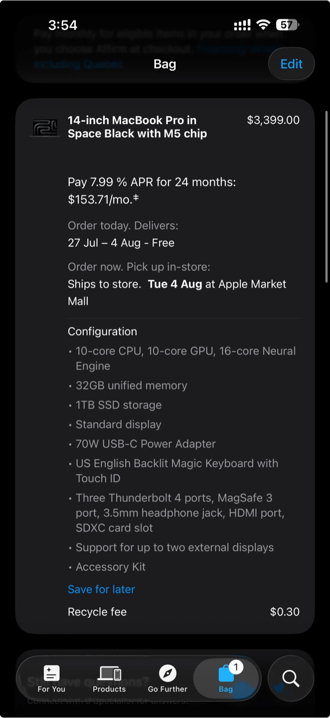 Apple MacBook Pro 14-inch Space Black M5 Chip - photo 3
