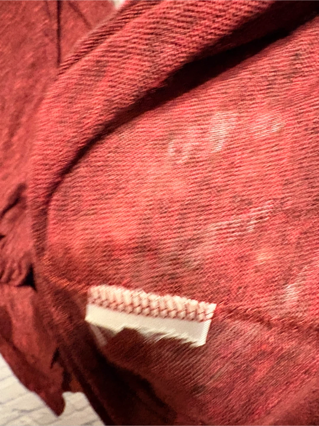 IRO Marled Burgandy V-Neck Knotted T-Shirt Small - photo 5
