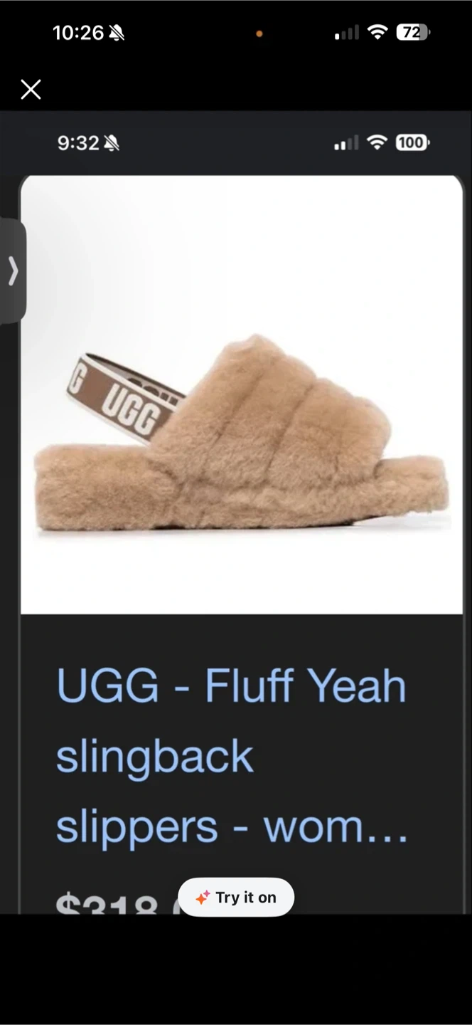 (Never worn) UGG Fluff Yeah Slingback