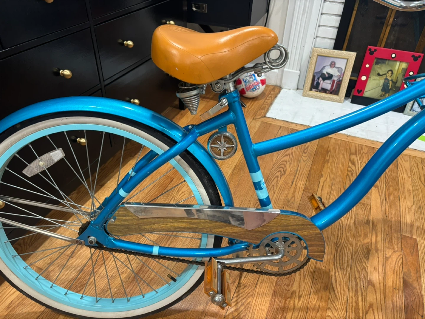 Blue "Cape Cod" Cruiser Bicycle with Basket - photo 4