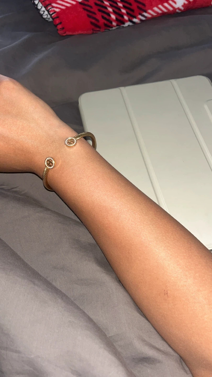 Gold Tone Cable Hermes’ Bangle Bracelet - photo 4