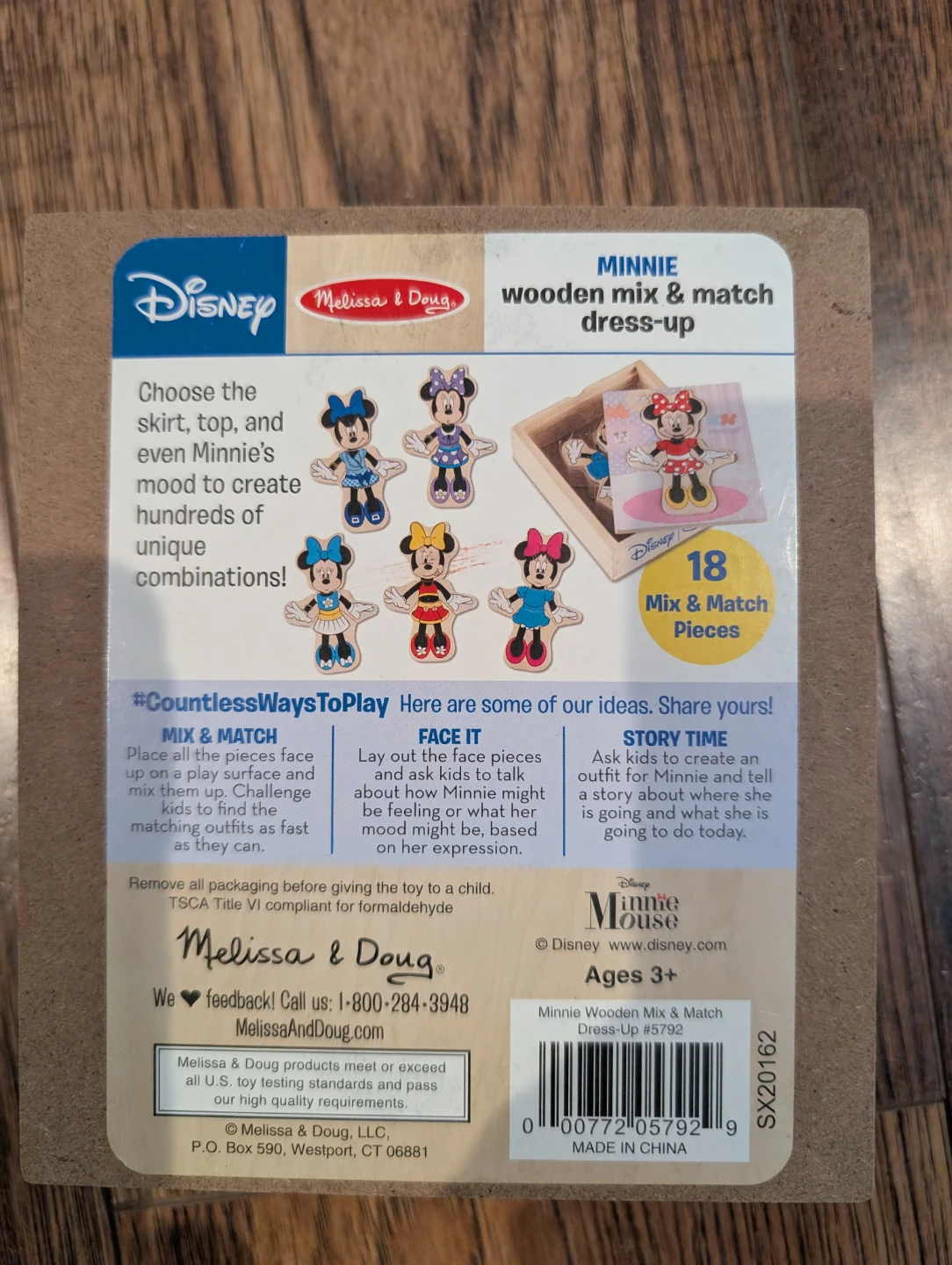 Melissa & Doug Minnie Mouse Wooden Mix & Match Dress-Up Puzzle - photo 3