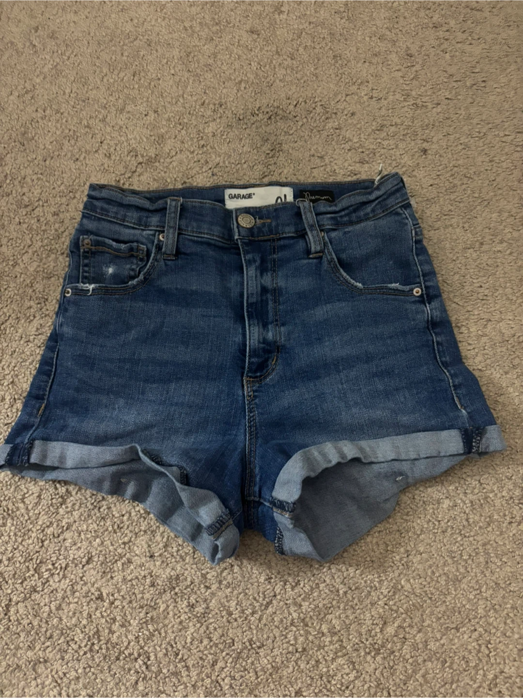 Garage jean shorts