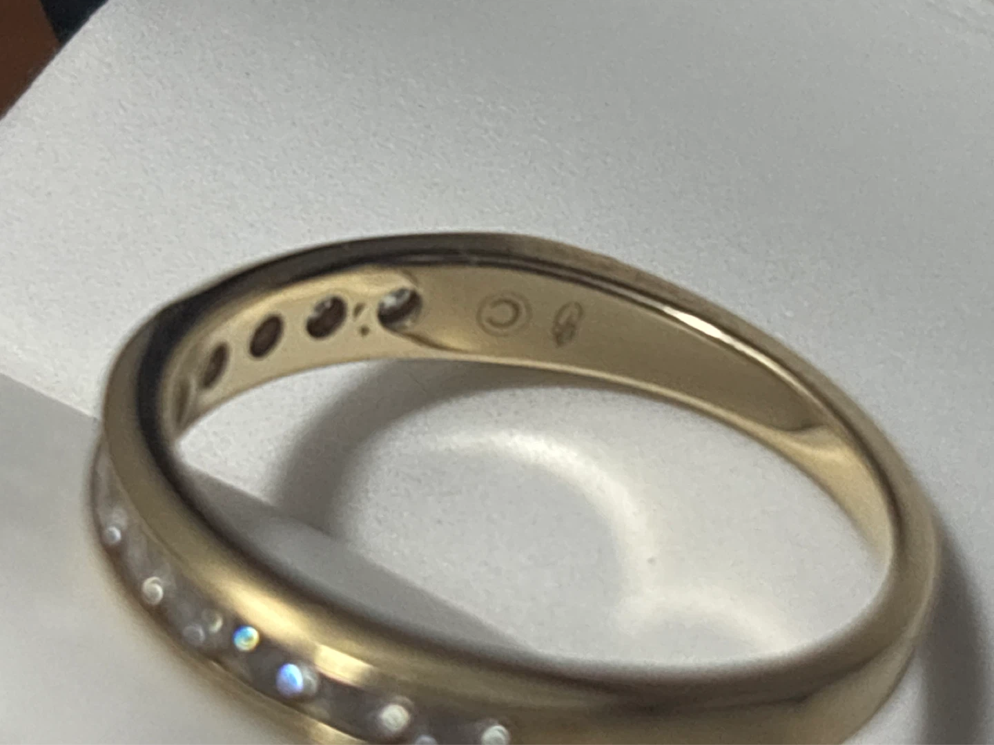 14K Gold Diamond Band Ring - photo 2
