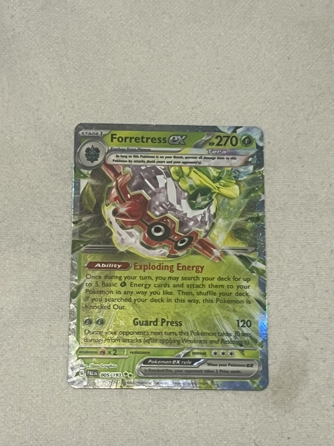 Forretress EX Pokémon Card 005/193