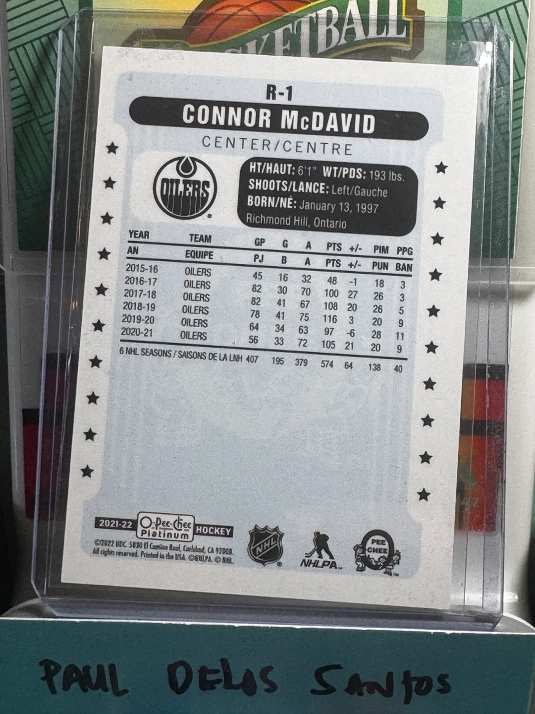 O-Pee-Chee Platinum Connor McDavid Hockey Card 2021-22 - photo 3