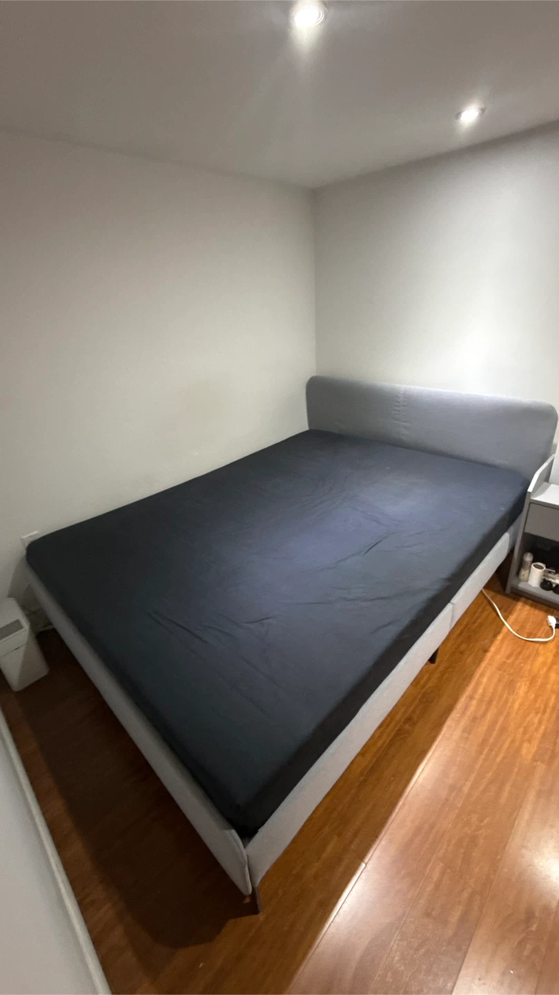 Grey Upholstered Bed Frame - photo 2