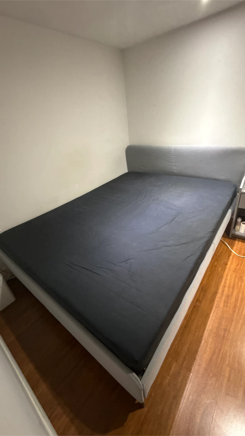 Grey Upholstered Bed Frame - photo 3