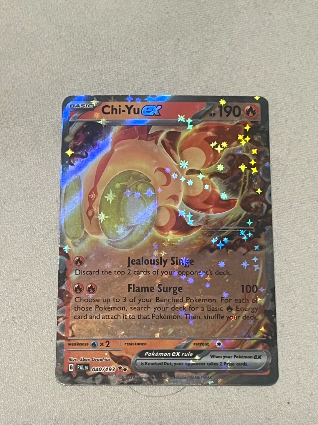 Pokémon TCG Chi-Yu EX Card