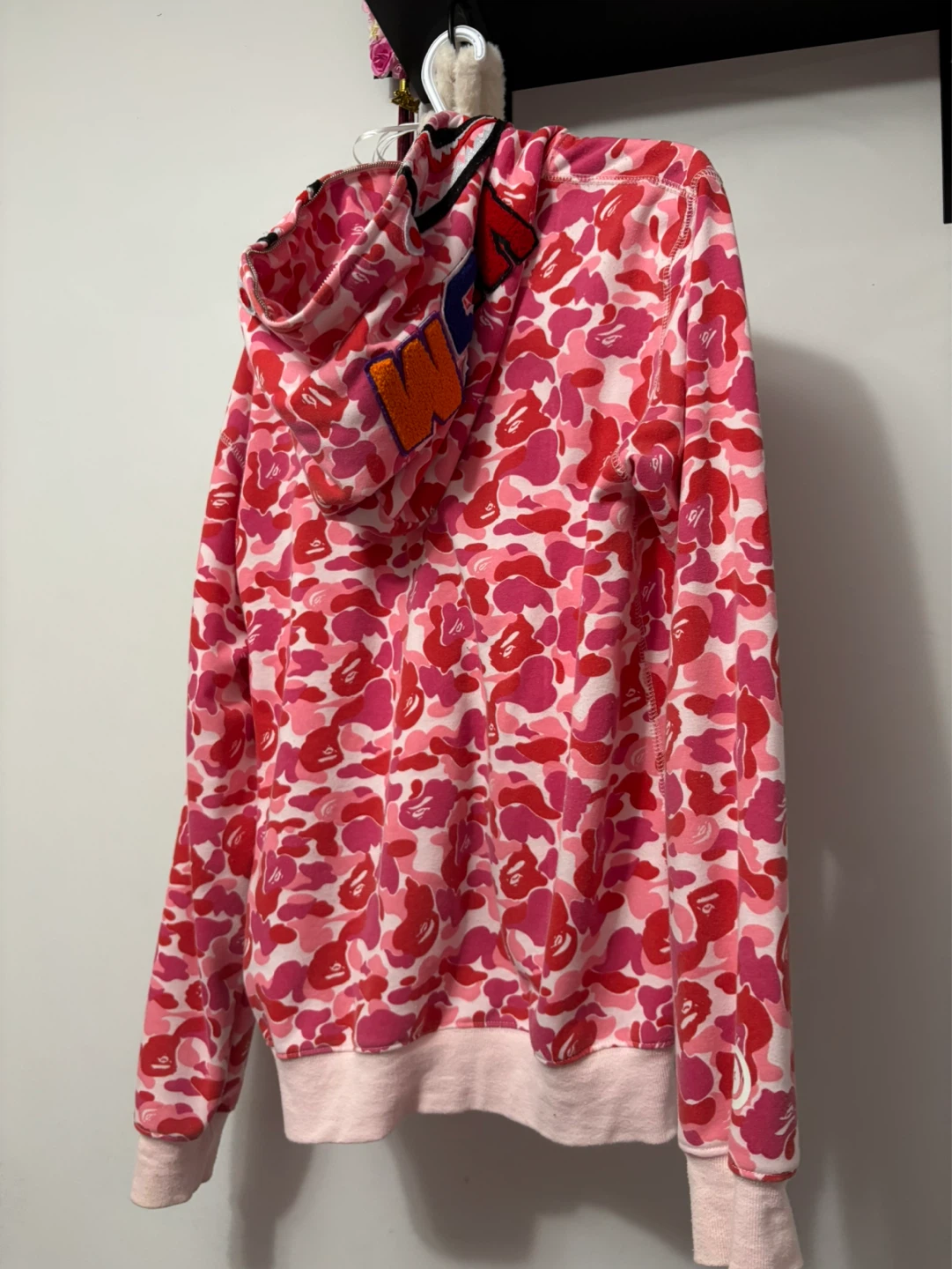 Bape Full Zip Hoodie Pink Camo - photo 2
