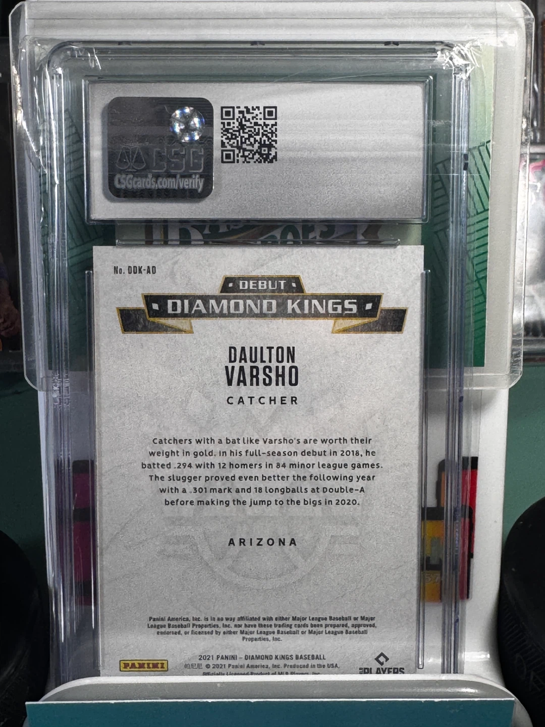 2021 Panini Diamond Kings Daulton Varsho Baseball Card - photo 3