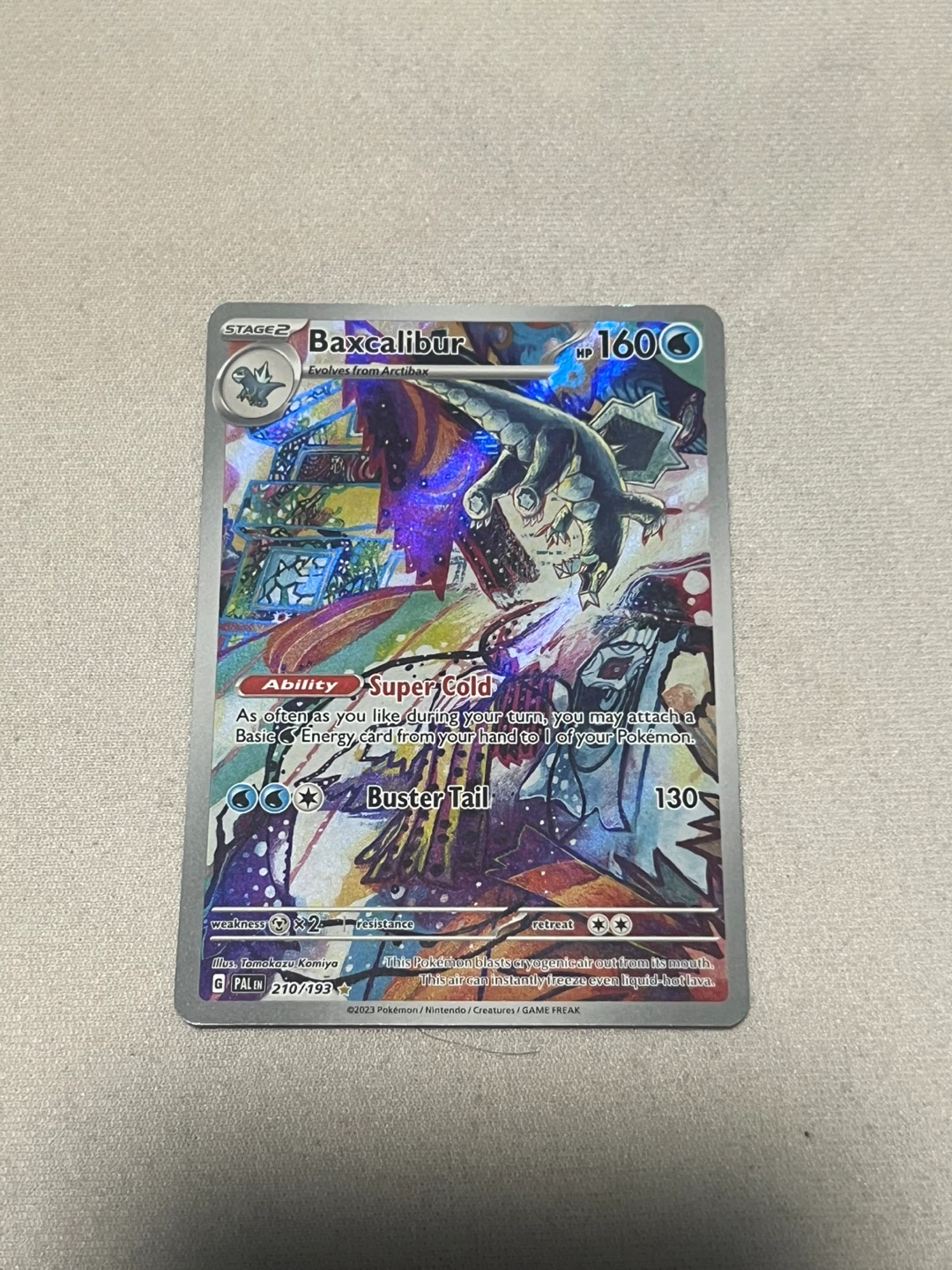 Baxcalibur Pokémon Card 210/193