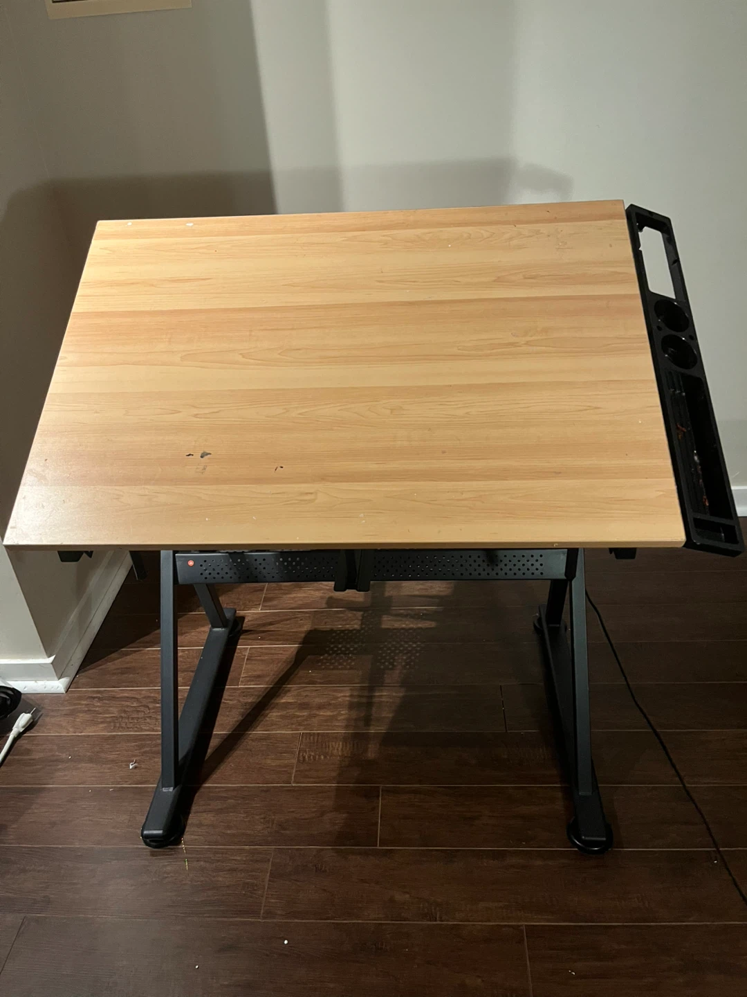 Adjustable Drafting Table - Wood Top with Storage - photo 2