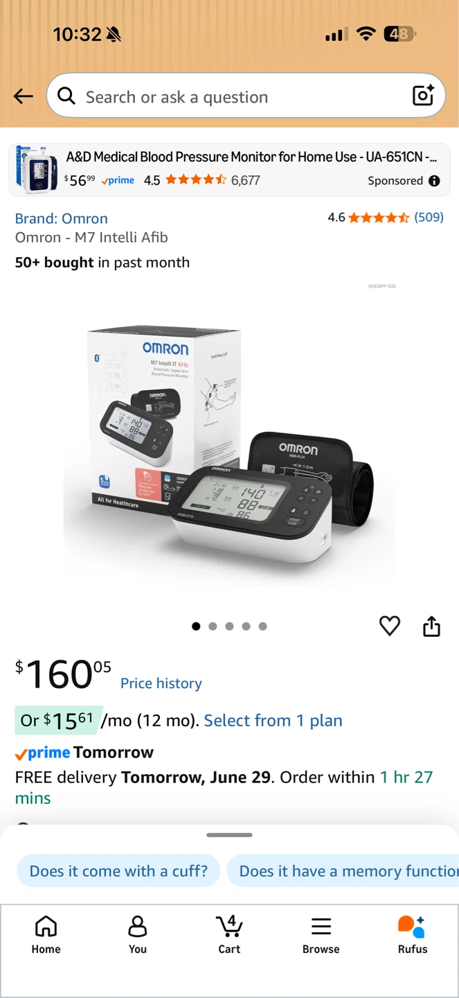 Omron Blood Pressure Monitor - photo 4
