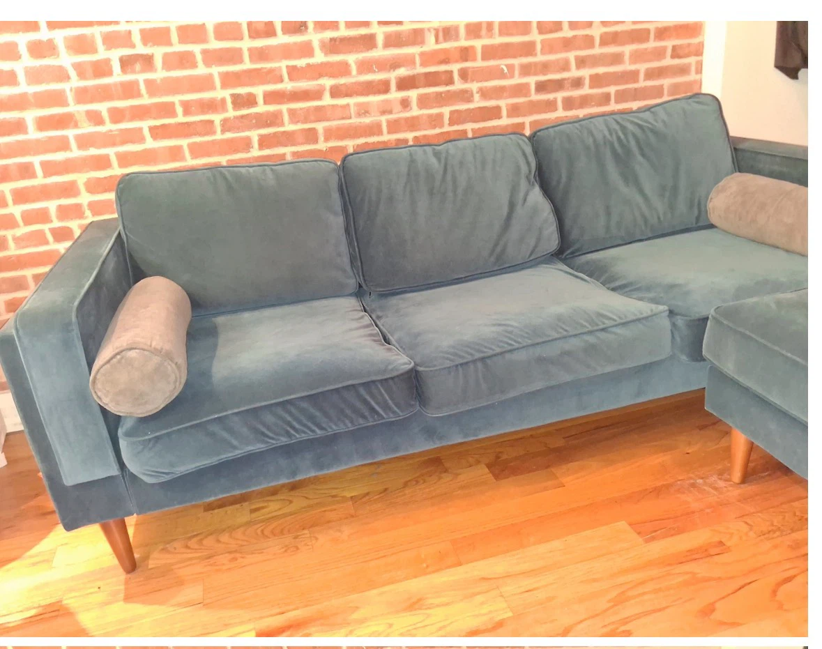 Couch Albany Park Blue 3+ Seater Sofa - photo 2