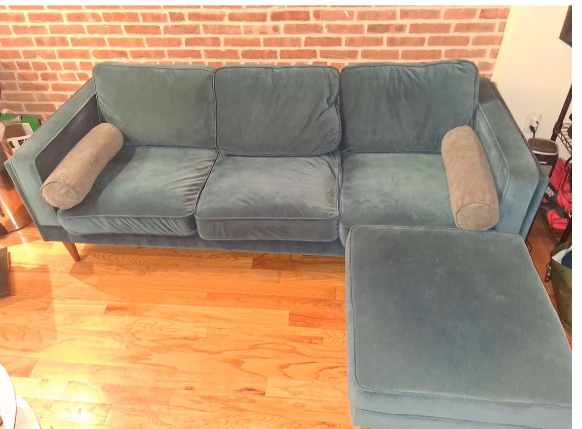 Couch Albany Park Blue 3+ Seater Sofa - photo 3