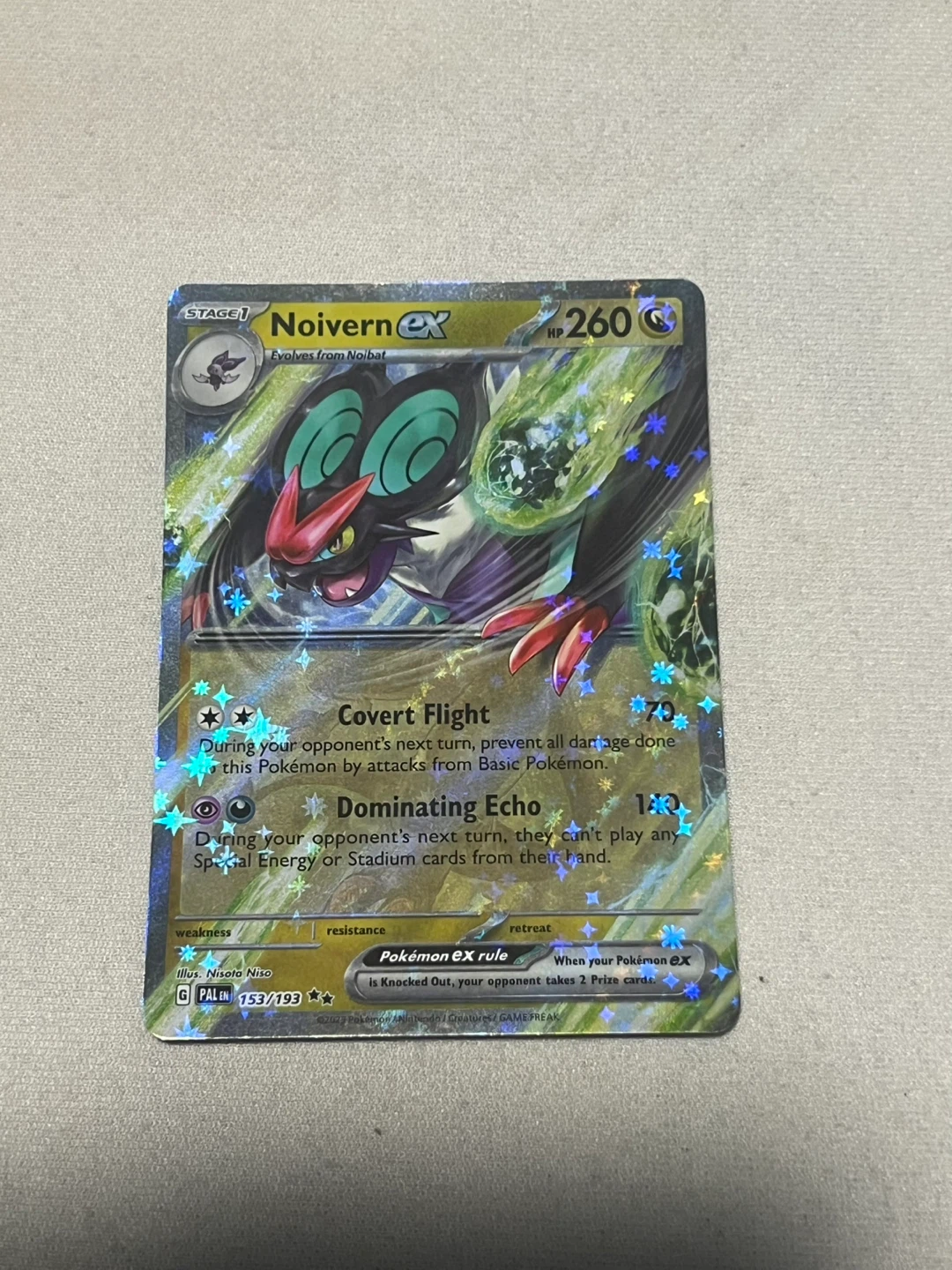 Noivern EX Pokémon Card 153/193