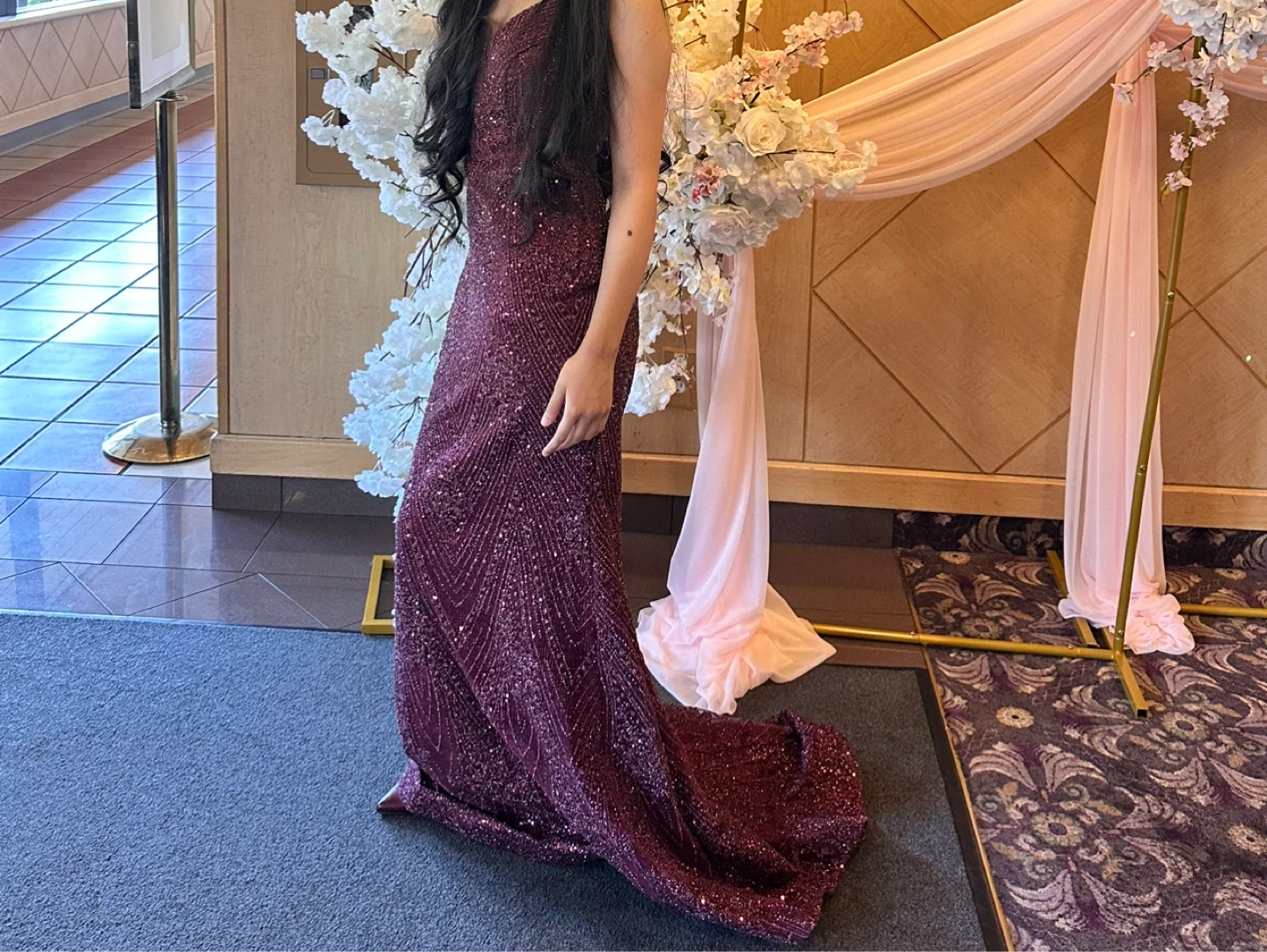 Burgundy Formal Dress - Worn Once, Excellent Condition