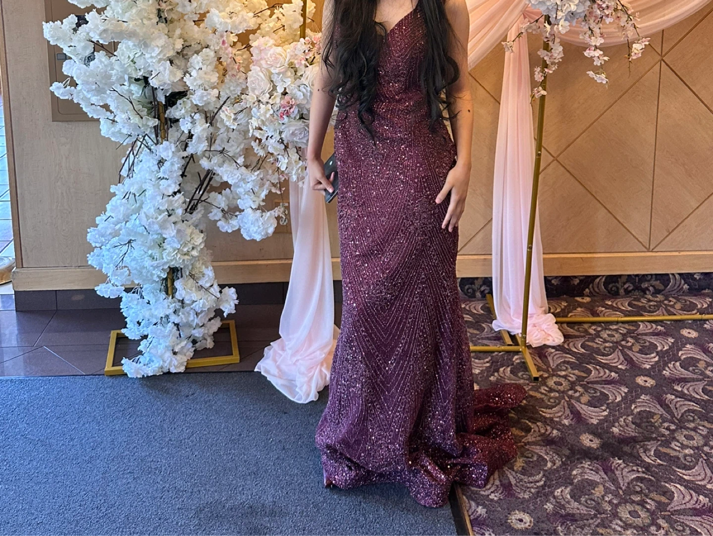 Burgundy Formal Dress - Worn Once, Excellent Condition - photo 2