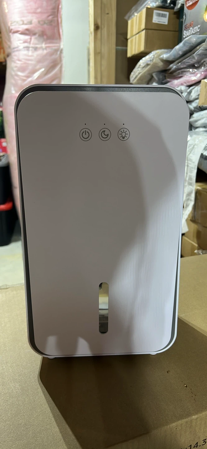 White Portable Dehumidifier with Light Settings