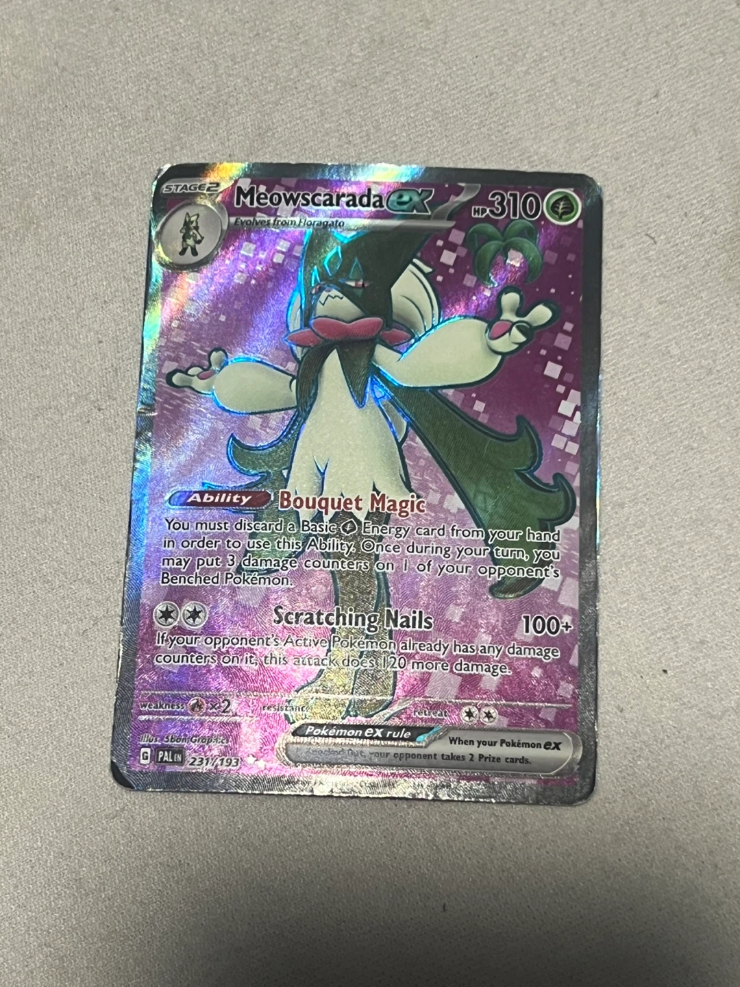 Meowscarada EX Pokémon Card