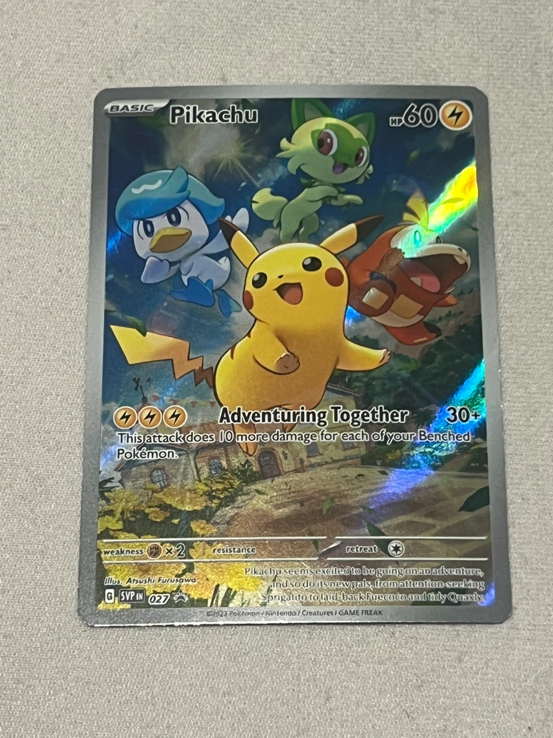 Pikachu Adventuring Together Trading Card G SV P IN 027