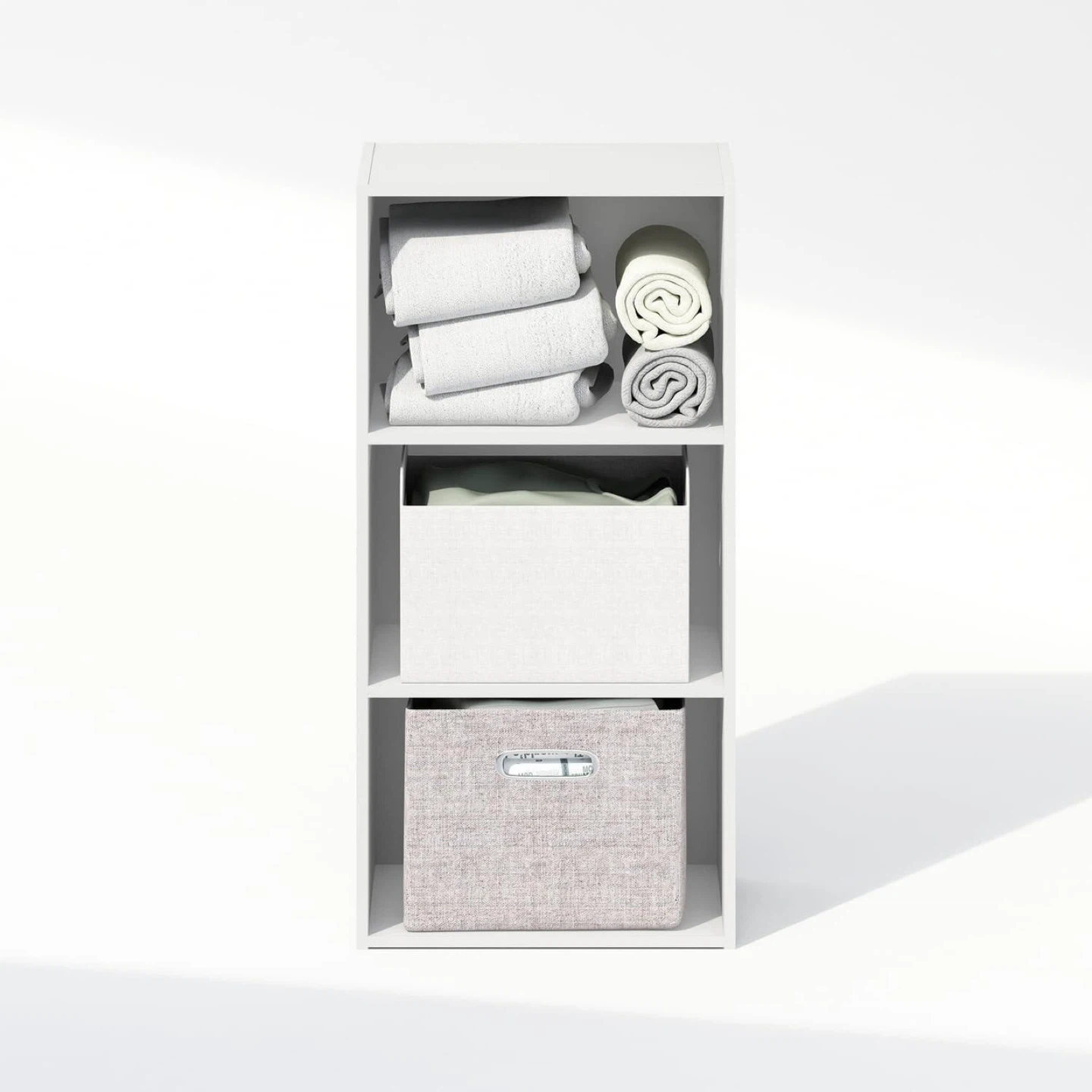 White 3-Shelf closet storage
