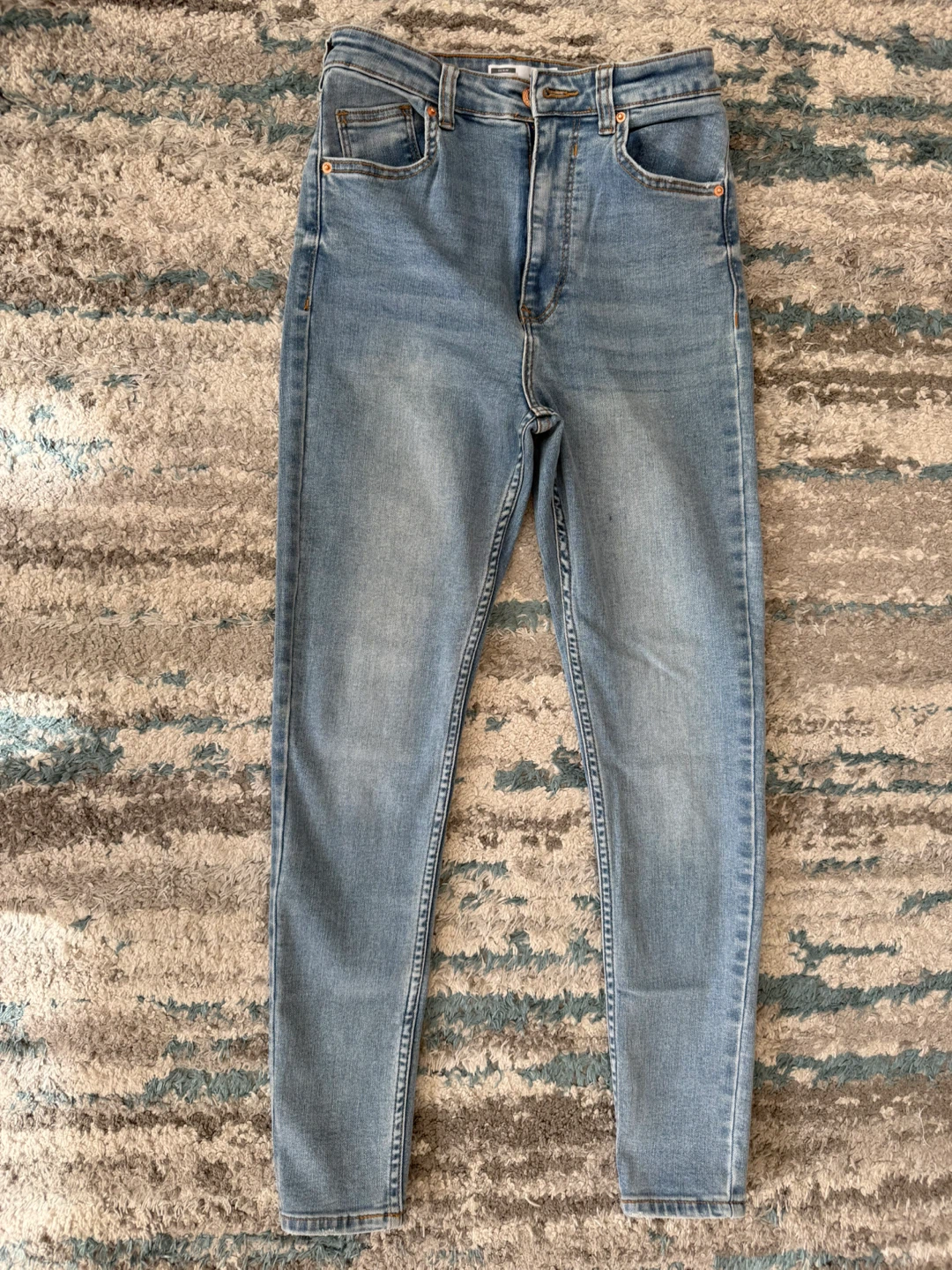 Bershka Super High Waist Skinny Jeans Size 6