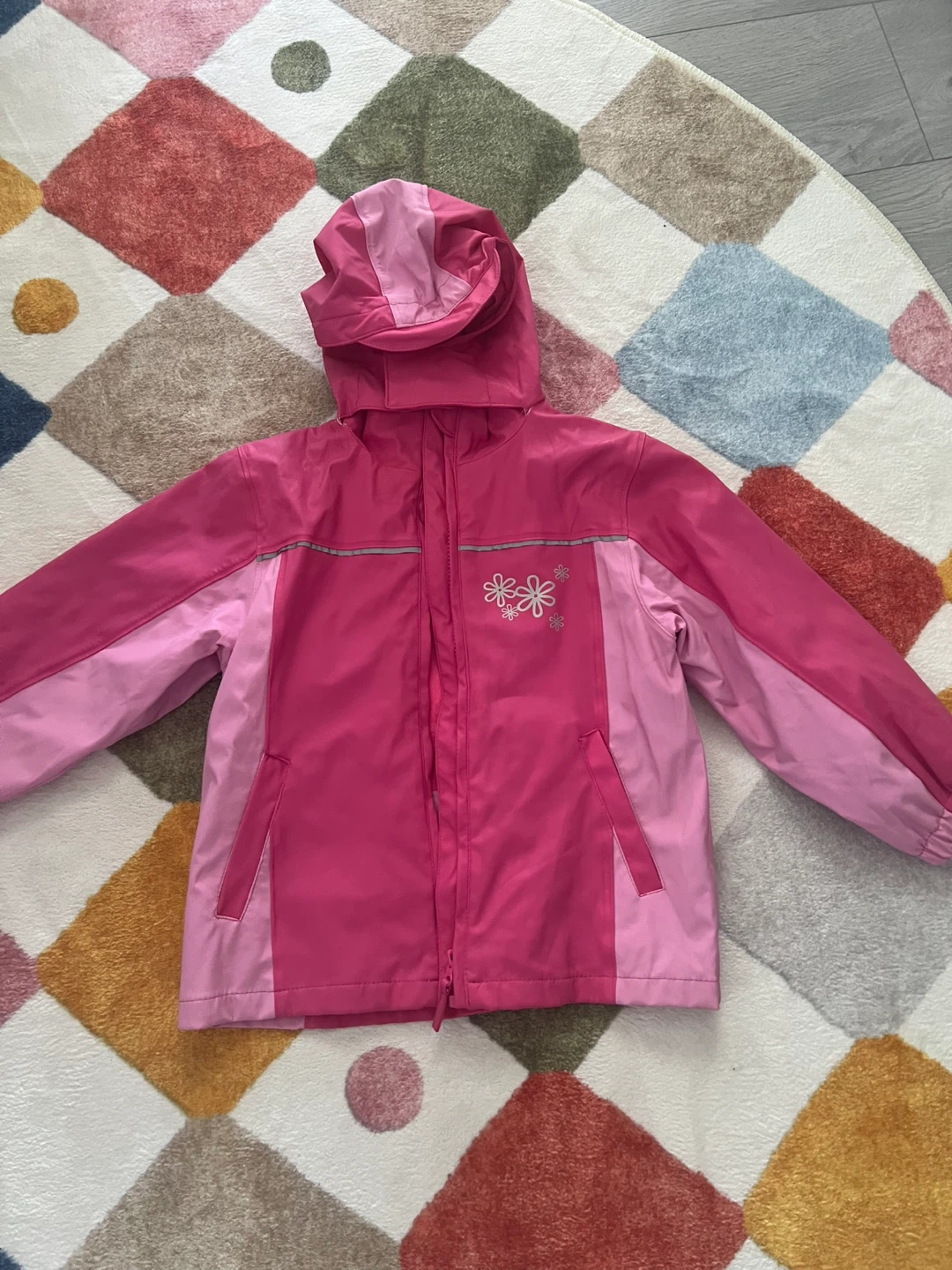 Hi-Tec Kids Pink Waterproof Rain Jacket