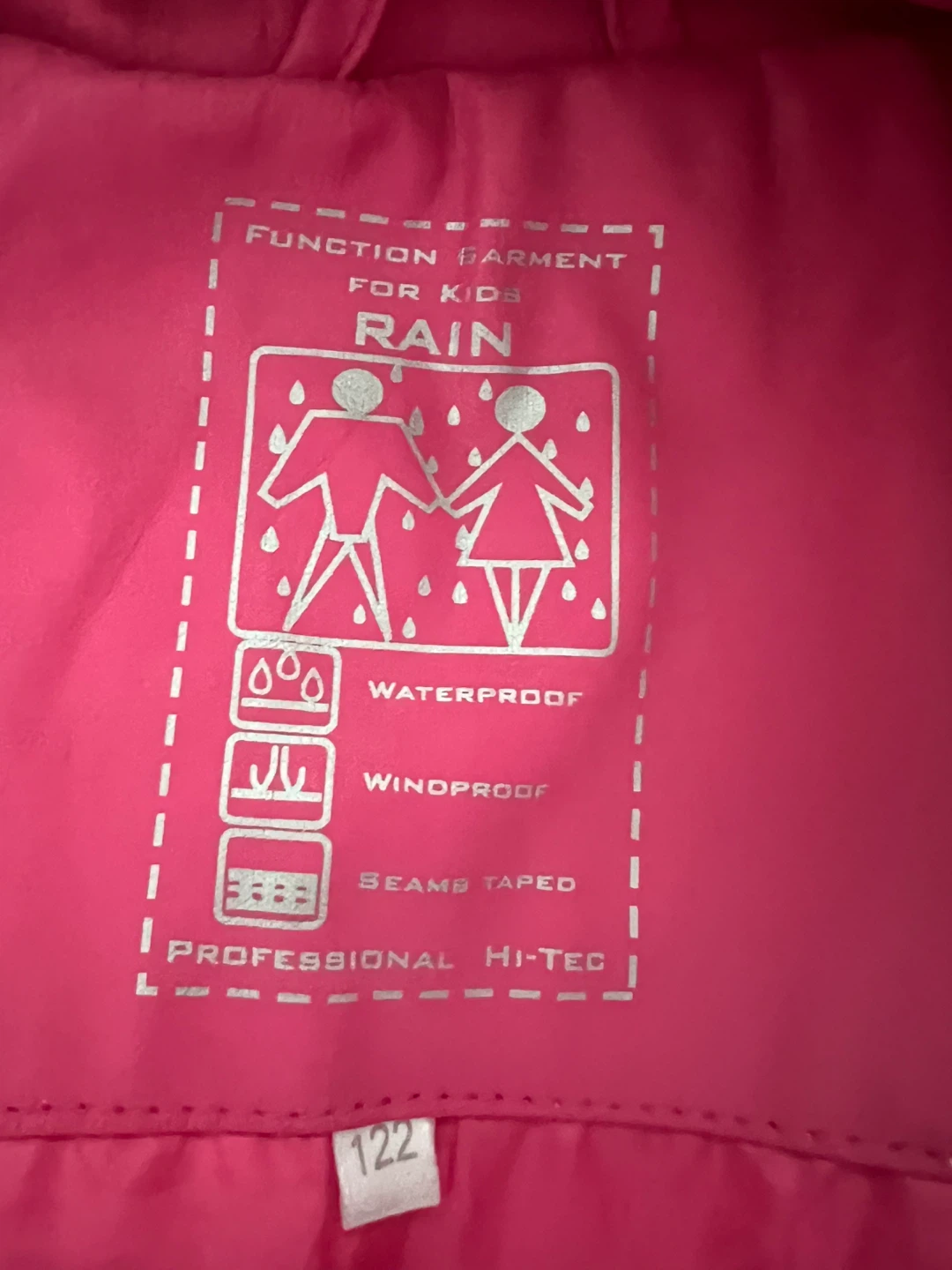 Hi-Tec Kids Pink Waterproof Rain Jacket - photo 2