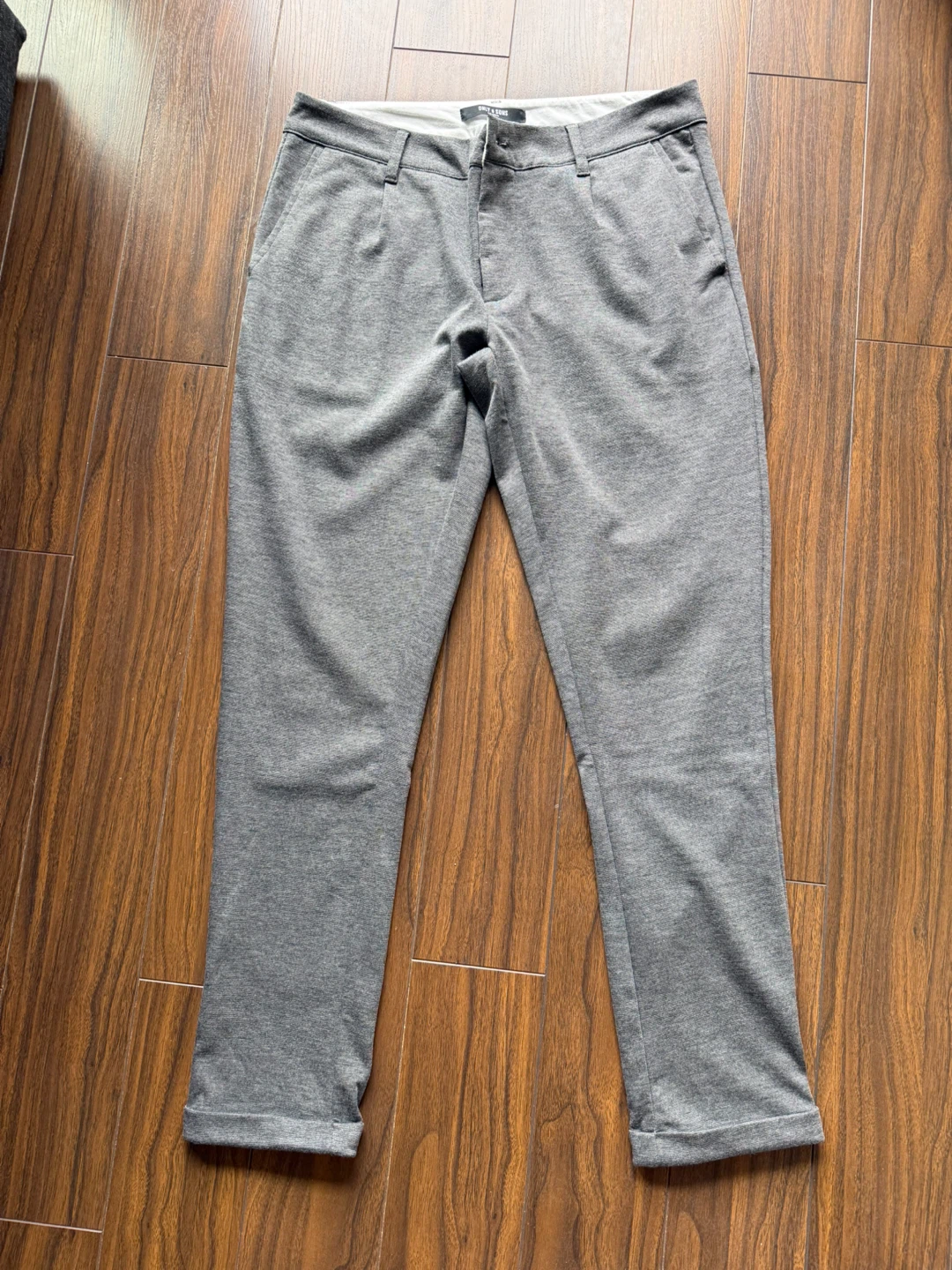 Only & Sons Grey Casual Pants