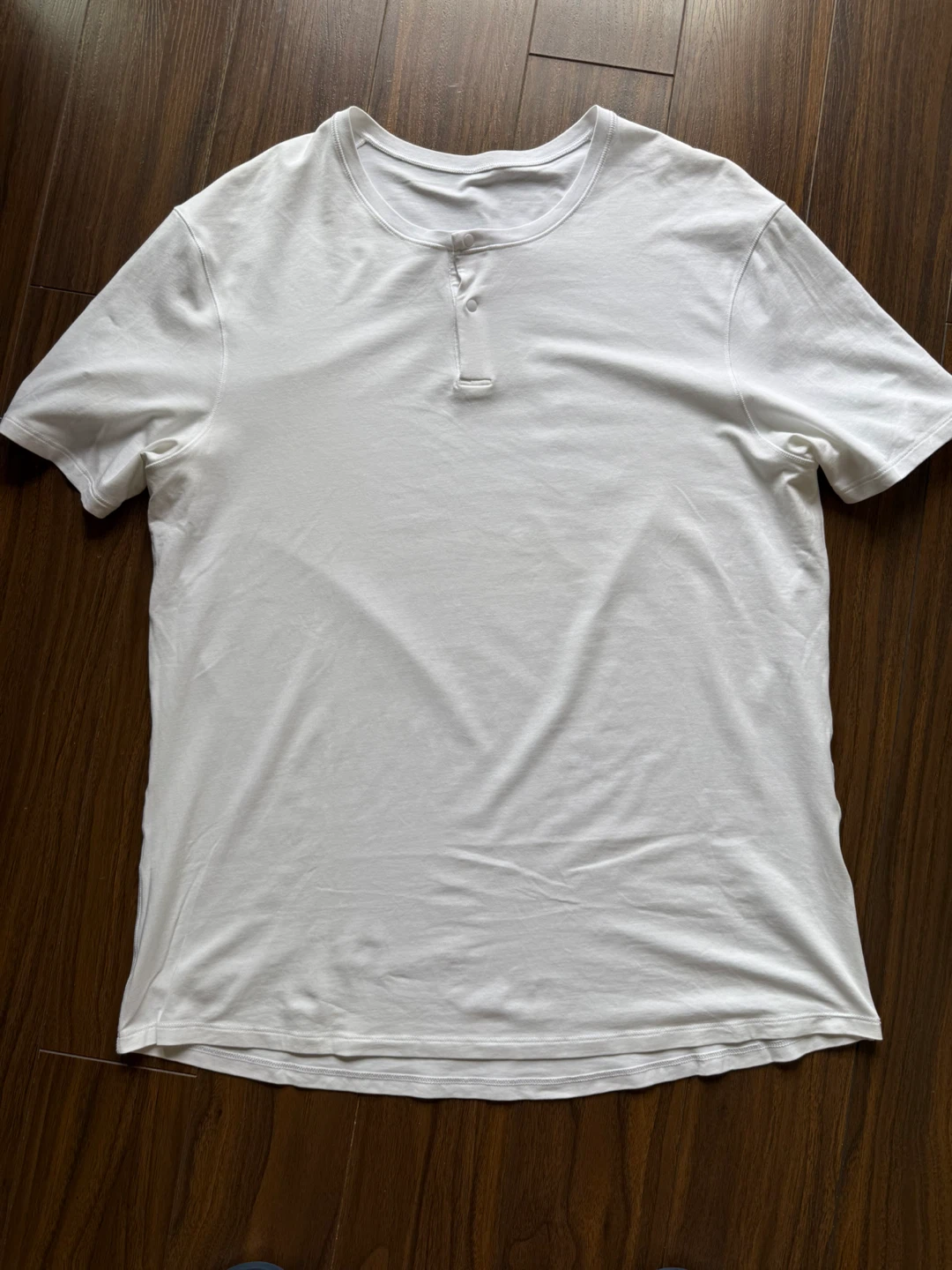Lululemon Men's White Henley Shirt