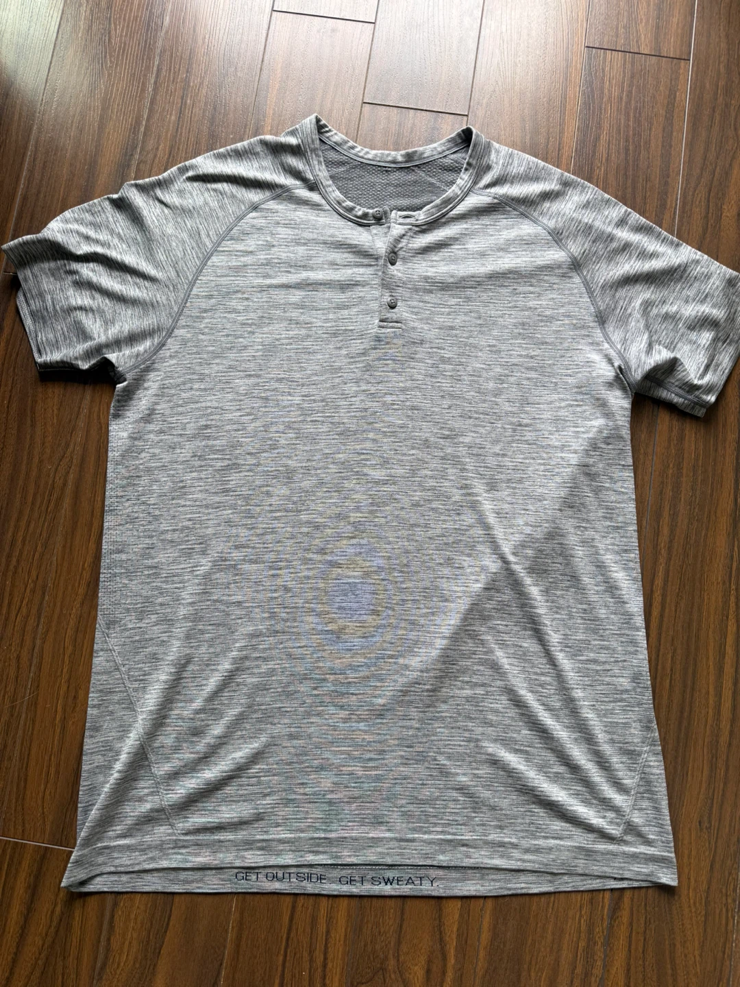 Grey Lululemon Henley Shirt XL
