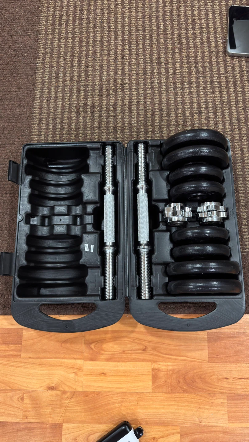 Dumbbell set and Barbell. Take all - photo 2