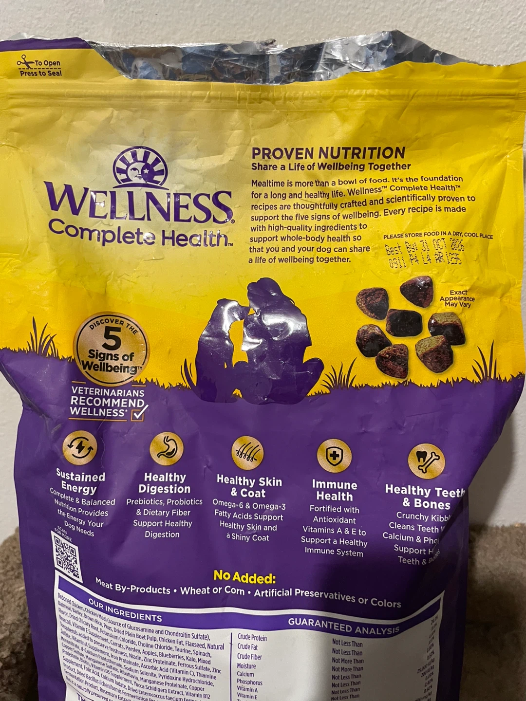 5lbs Wellness Dog Food - photo 3