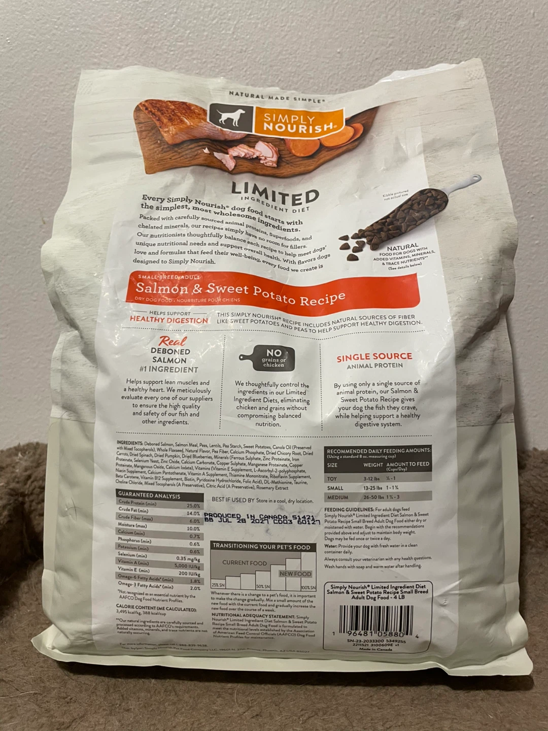 4lbs Simply Nourish Dog Food (Chicken Free) - photo 2