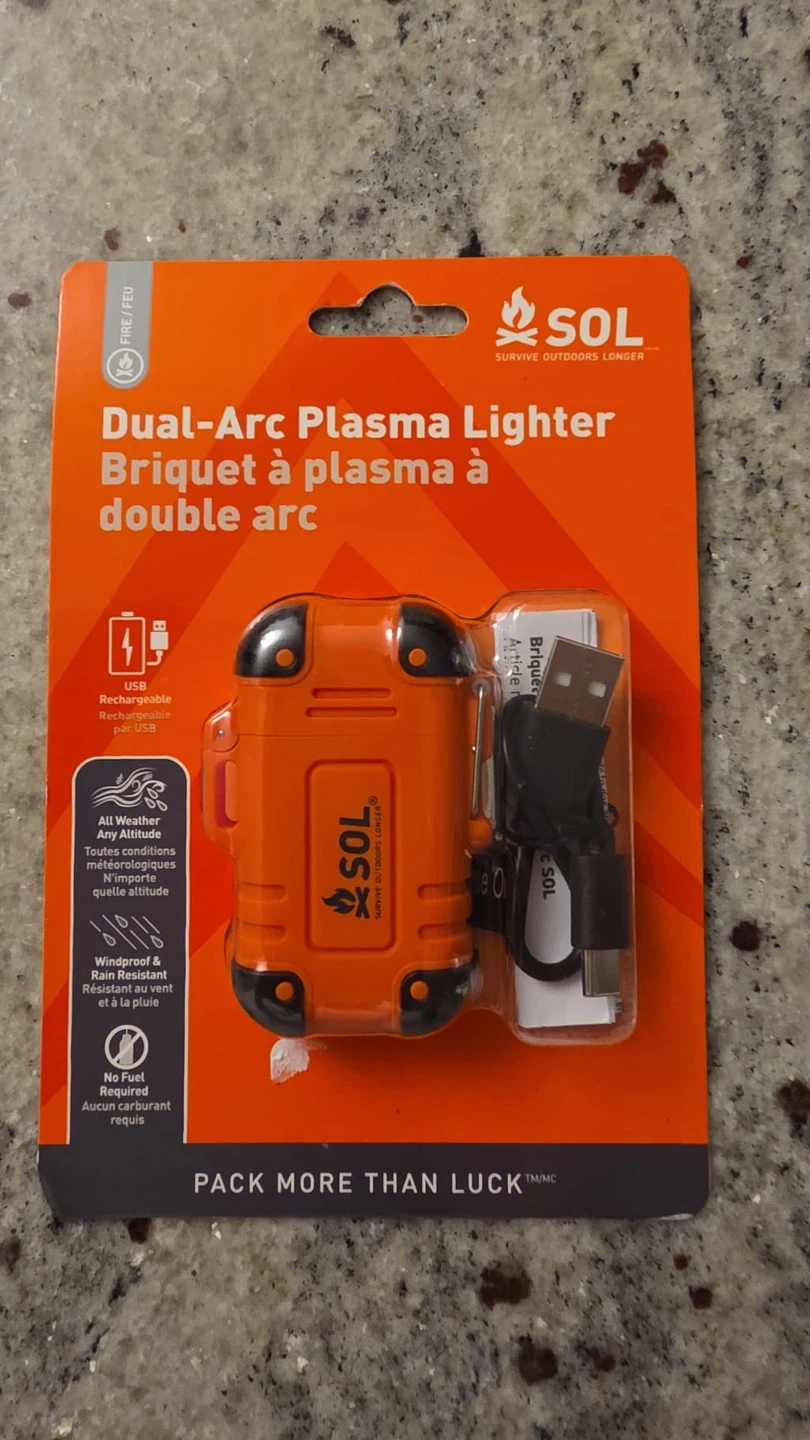 SOL Dual-Arc Plasma Lighter - Orange