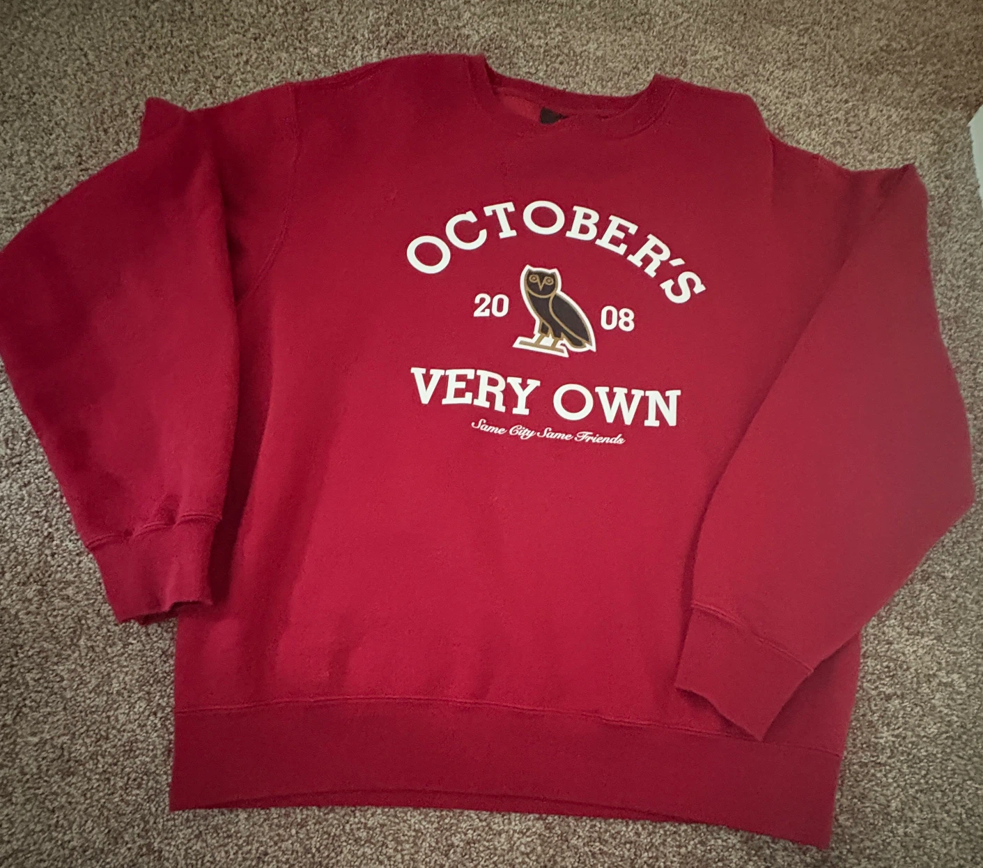 OVO October's Very Own Red Sweatshirt