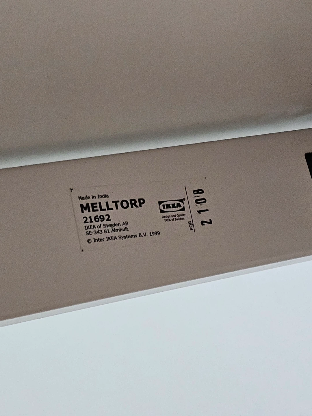 IKEA Melltorp White Square Table - photo 3