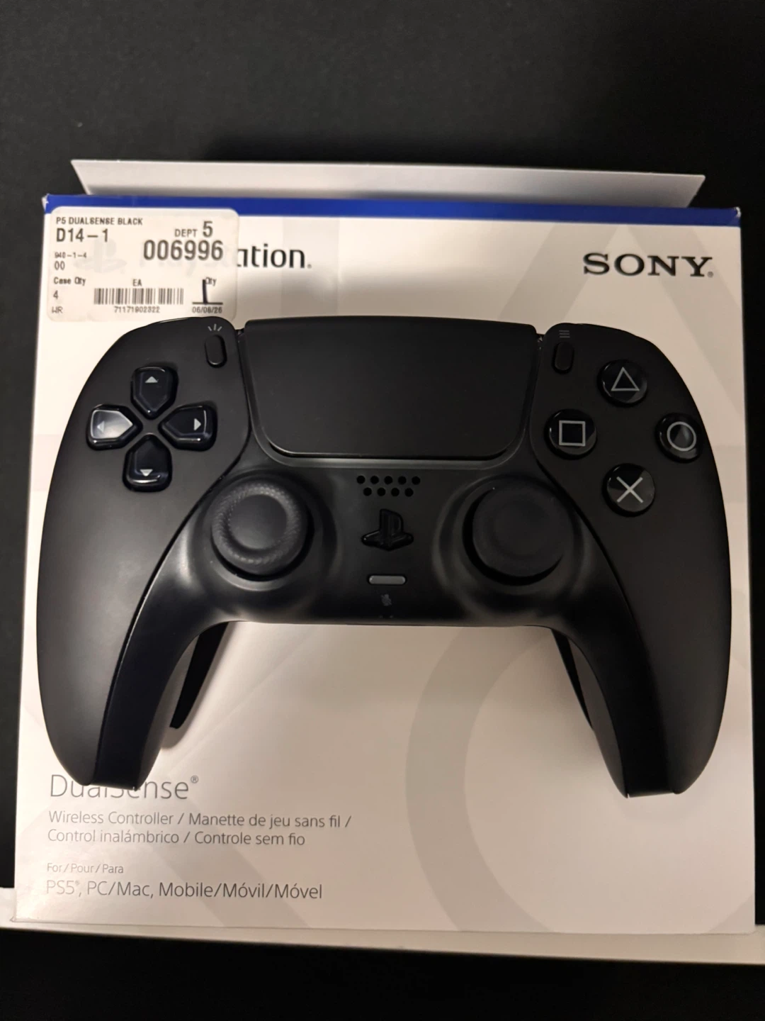 Sony PS5 DualSense Wireless Controller - Black