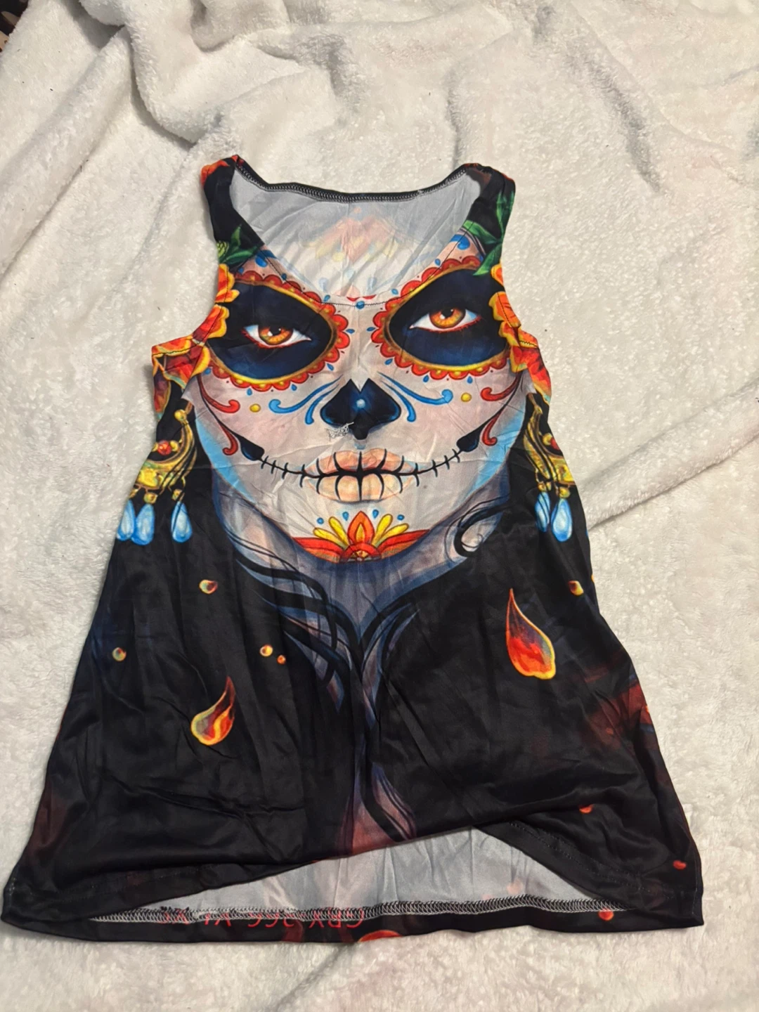 Day of the Dead Sugar Skull Tank Top
