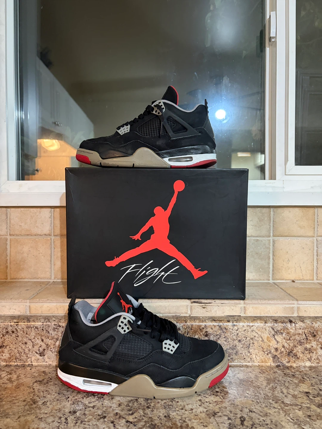 Air Jordan 4 "Flight" Sneakers with Box