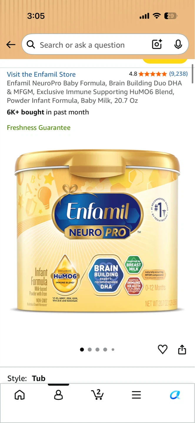 Enfamil NeuroPro Baby Formula, 20.7 Oz