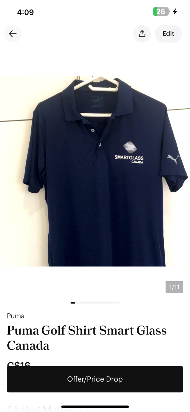 Puma Golf Shirt Smart Glass Canada