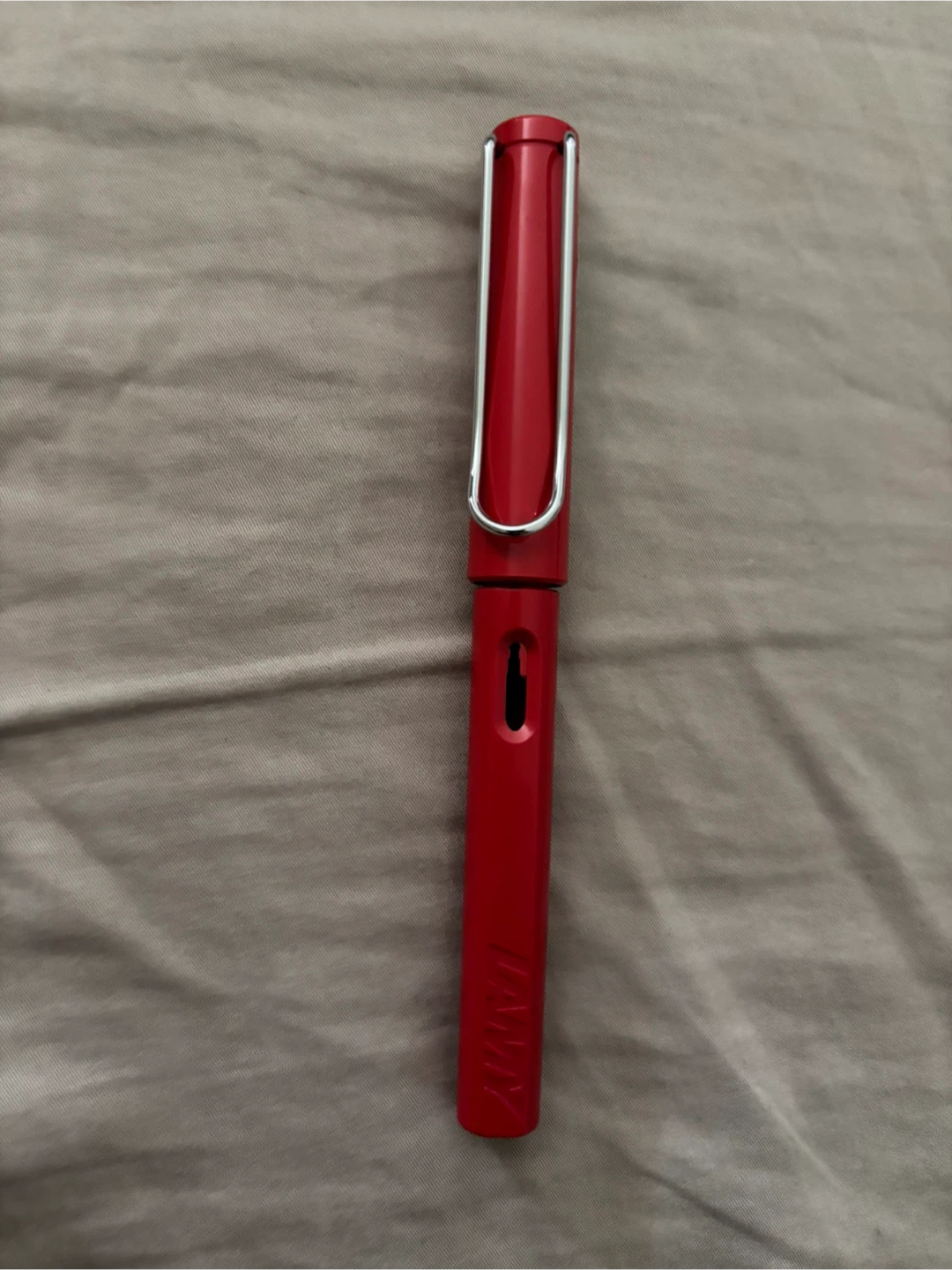Lamy Safari Red Fountain Pen Fine Nib