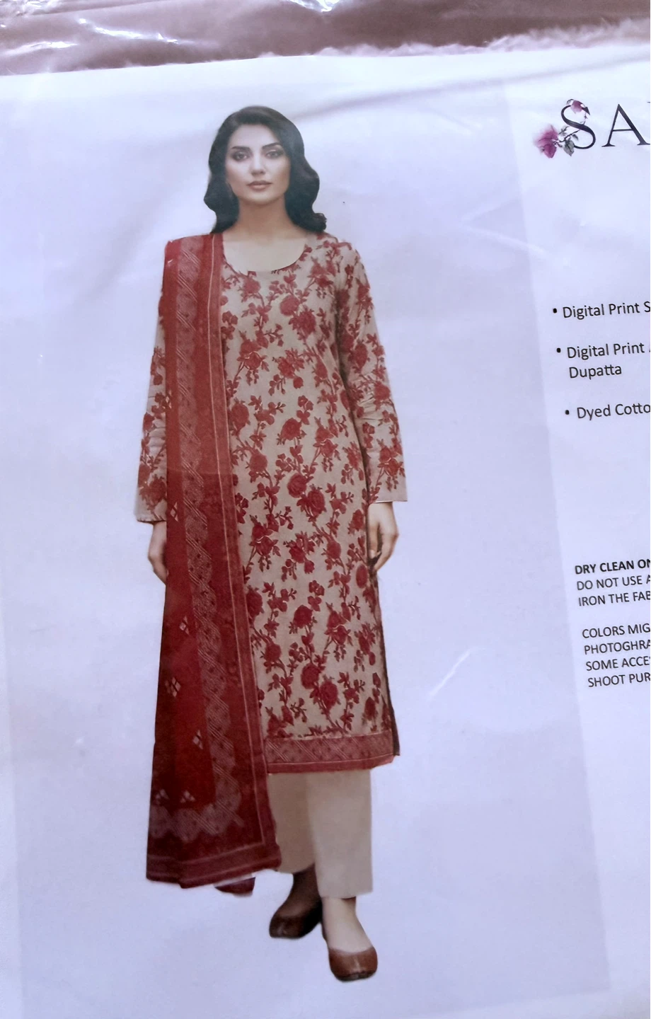 S Collection Digital Print Lawn Suit with Dupatta