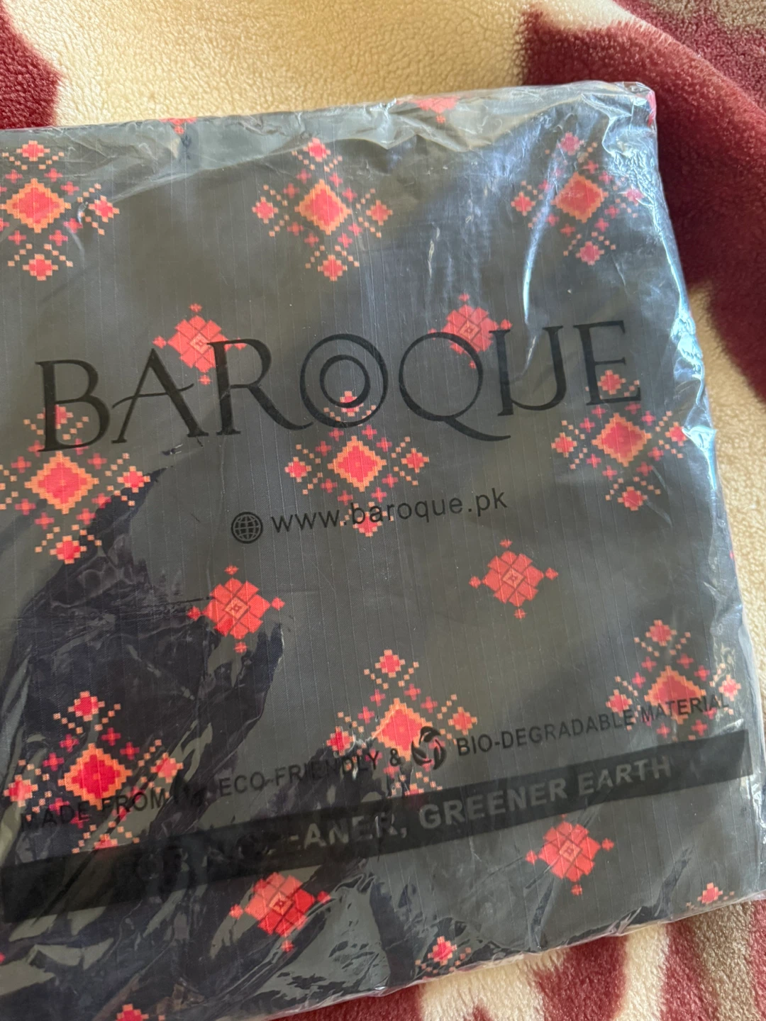 Baroque Fabric with Geometric Pattern