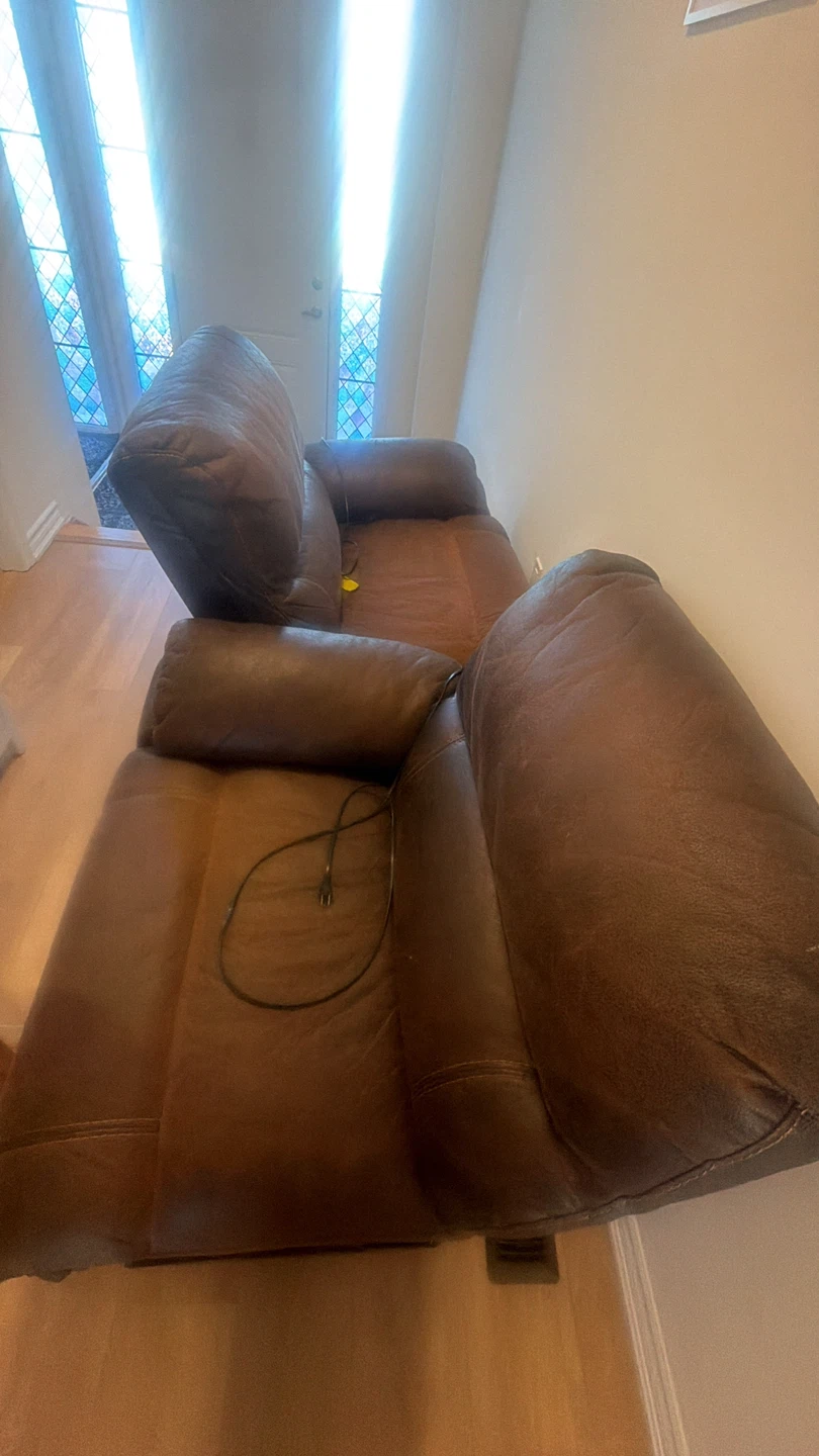 Brown Leather Recliner Chair